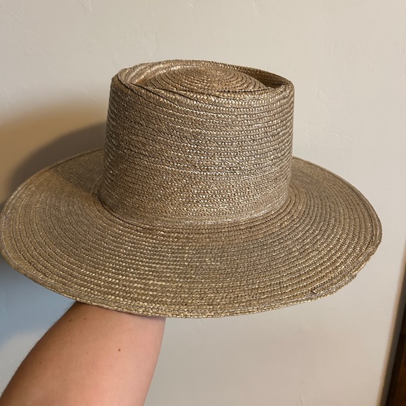Janessa Leone Cameron Straw Hat Size Medium - Picture 2 of 8